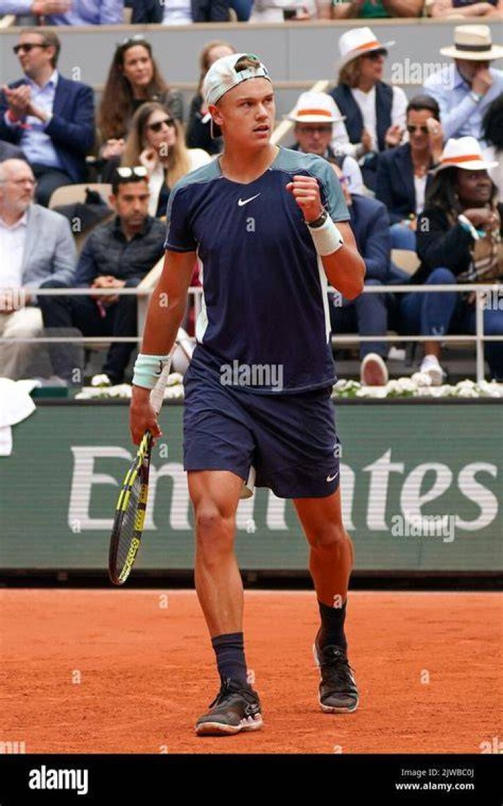 Holger Rune during a match