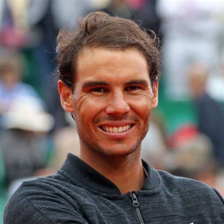 Rafael Nadal looks on