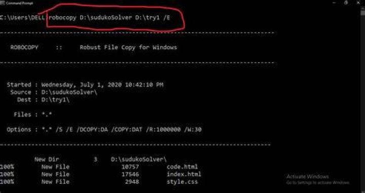 robocopy - Photos Write