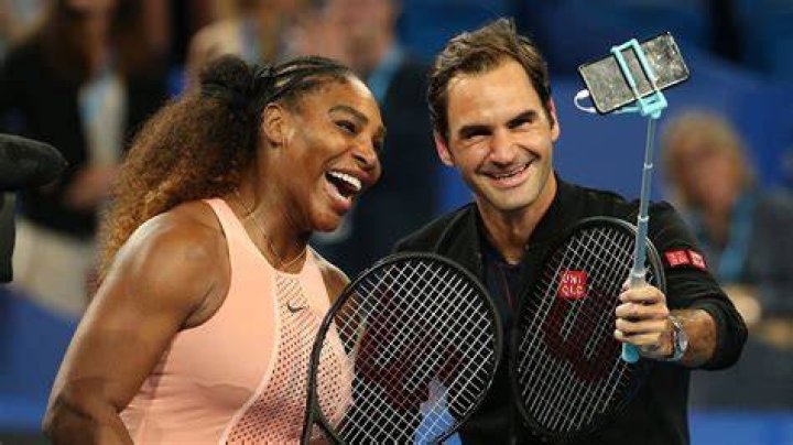 Serena Williams and Roger Federer PA